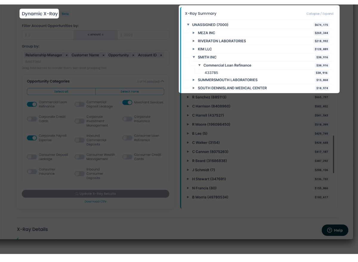 Dynamic X-Ray Dashboard